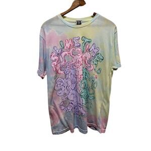 Omori Slime Time t-shirt tee tie dye yellow pink green and blue by EMS & OMOCAT